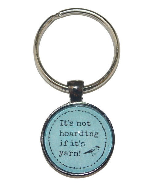 It's Not Hoarding If It's Yarn Keychain-Notions-Alpaca Direct-Teal-Alpaca Direct