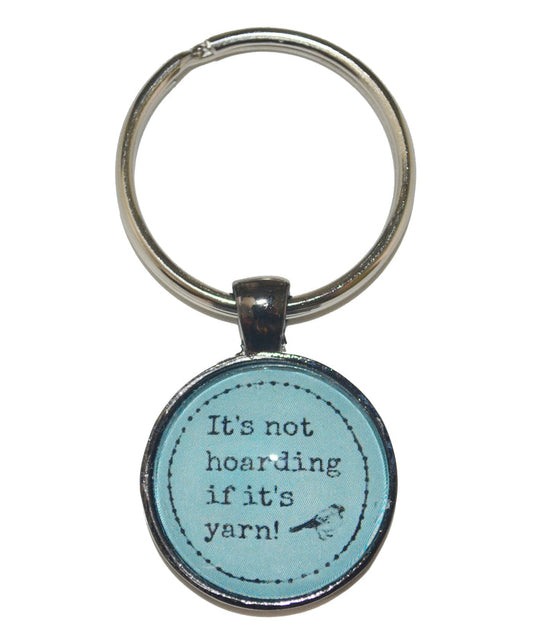 It's Not Hoarding If It's Yarn Keychain-Notions-Alpaca Direct-Teal-Alpaca Direct