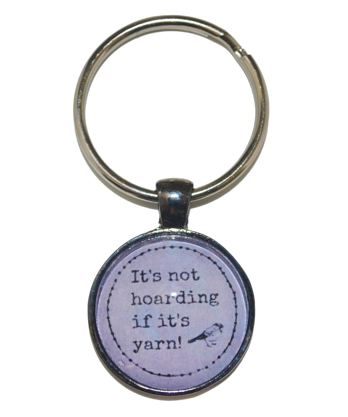 It's Not Hoarding If It's Yarn Keychain-Notions-Alpaca Direct-Purple-Alpaca Direct