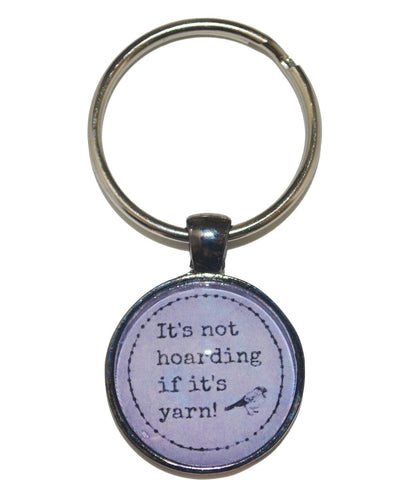 It's Not Hoarding If It's Yarn Keychain-Notions-Alpaca Direct-Purple-Alpaca Direct