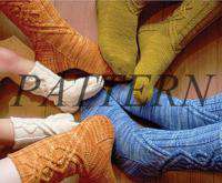 Kristmen's Design Studio Journey Cable Socks Pattern-Patterns-Kristmen's Design Studio-Alpaca Direct