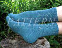 Kristmen's Design Studio Water Lily Socks Pattern-Patterns-Kristmen's Design Studio-Alpaca Direct