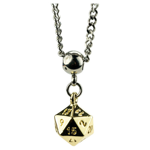 Lair Wear: D20 Dice Necklace: Gold Metal FOC October 15, 2026