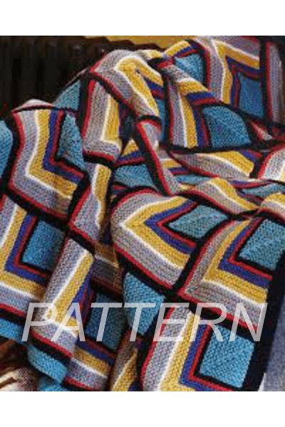 Log Cabin Blanket by Debbie Bliss *Pattern*-Patterns-Knitting Fever-Alpaca Direct