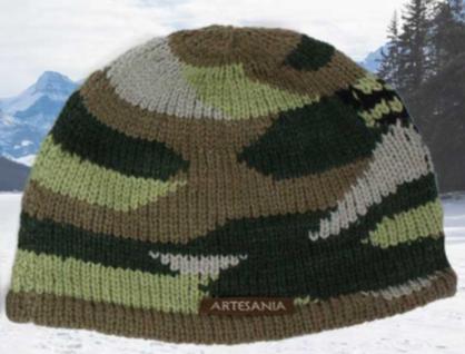 Men's Alpaca Camo Hat-Apparel-Alpaca Direct-Green-Alpaca Direct