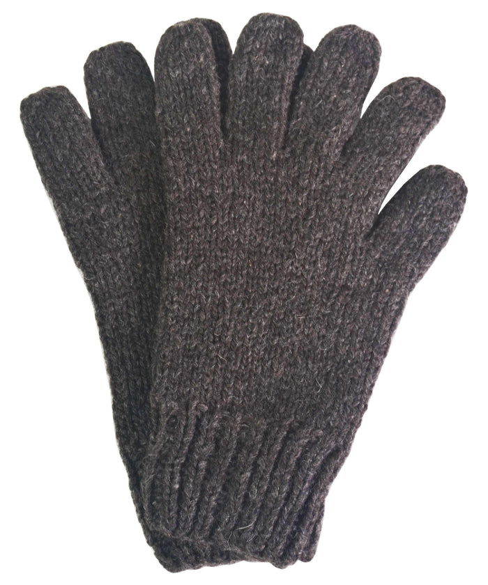 Men's Alpaca Gloves-Apparel-Alpaca Direct-One Size-Grey-Alpaca Direct