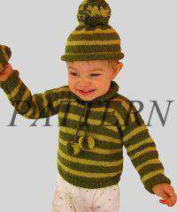Misti Alpaca Baby Striped Pullover, Cap & Mittens Pattern-Patterns-Misti Alpaca-Alpaca Direct