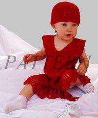Misti Alpaca Crocheted Baby Party Dress Pattern - Lace-Patterns-Misti Alpaca-Alpaca Direct