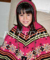 Misti Alpaca Girls Nordic Poncho Pattern-Patterns-Misti Alpaca-Alpaca Direct