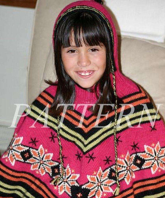 Misti Alpaca Girls Nordic Poncho Pattern-Patterns-Misti Alpaca-Alpaca Direct
