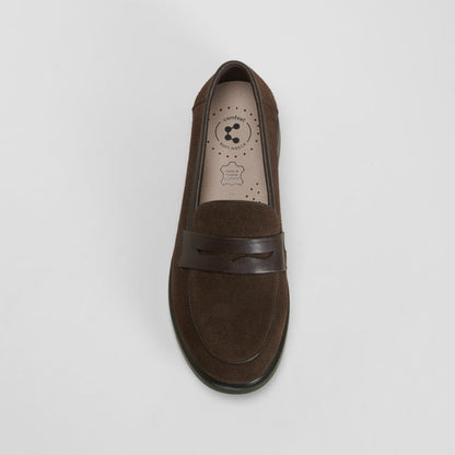 Mocasín serraje piel marrón COMFEET