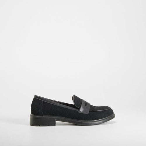 Mocasín serraje piel negro COMFEET