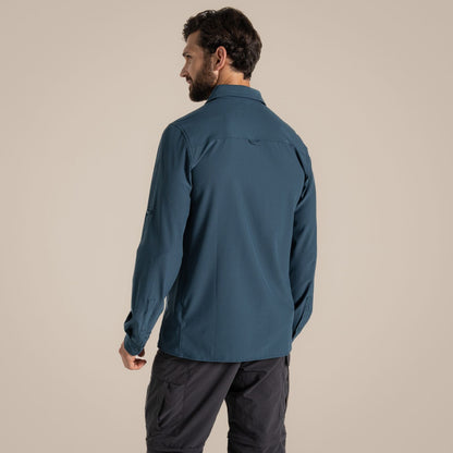 Craghoppers Mens NosiLife Pro V UPF Long Sleeve Shirt