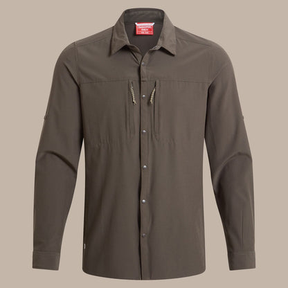 Craghoppers Mens NosiLife Pro V UPF Long Sleeve Shirt