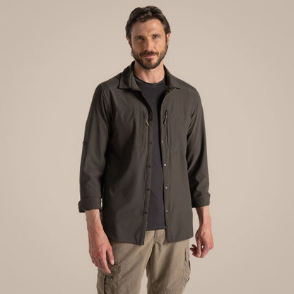 Craghoppers Mens NosiLife Pro V UPF Long Sleeve Shirt