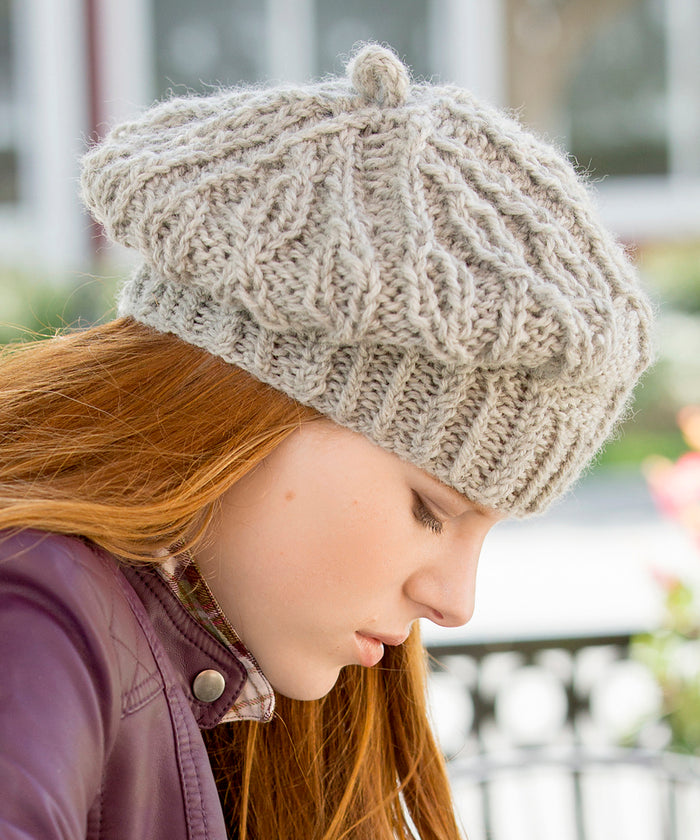Rutherford Beret by Amy Gunderson-Patterns-Universal Yarns-Alpaca Direct