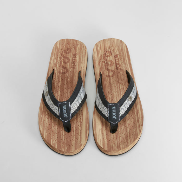 Sandalia madera tiras negra JOMA