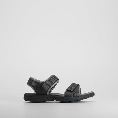 Sandalia negra tiras diseño moderno UTWO