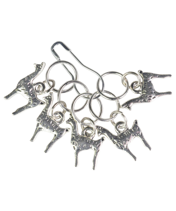 Silver Alpaca Stitch Markers-Notions-Alpaca Direct-Alpaca Direct