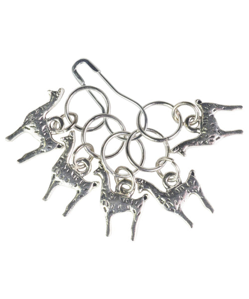 Silver Alpaca Stitch Markers-Notions-Alpaca Direct-Alpaca Direct