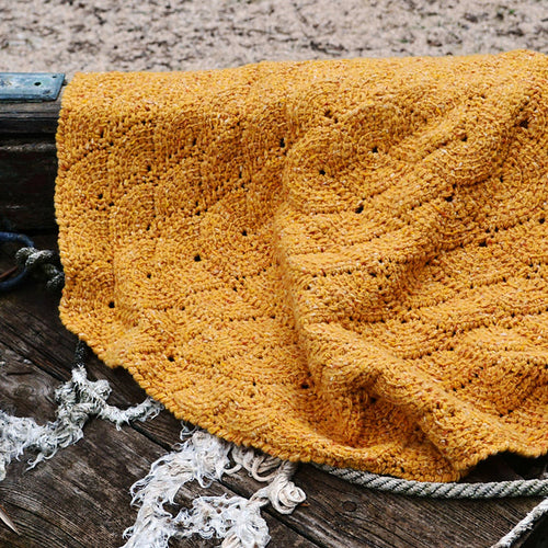 Tunisian Crochet Shell Blanket by Lena Fedotova-Patterns-Lena Fedotova-Alpaca Direct