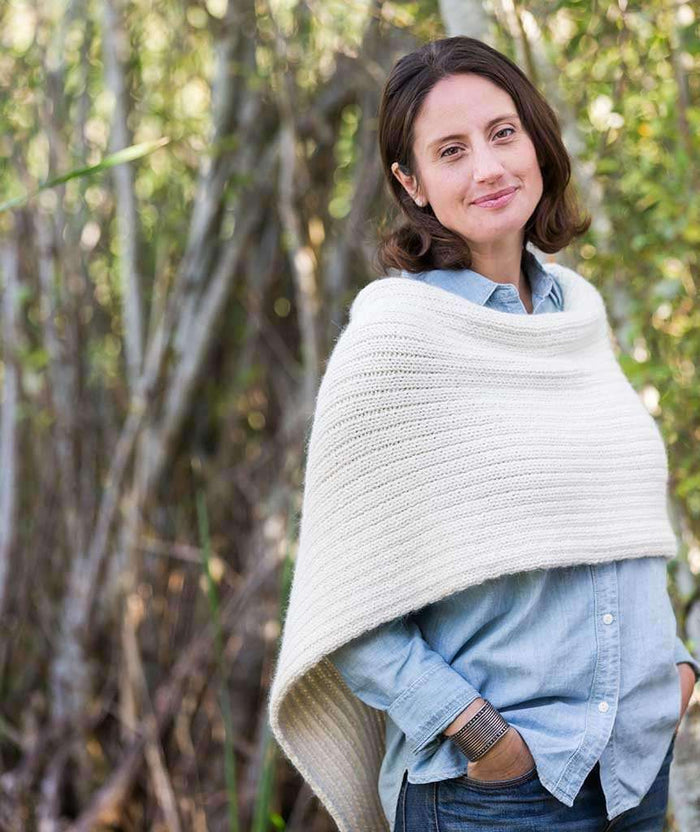 Twice Reversible Ribbed Poncho by Churchmouse Yarns and Teas-Patterns-Churchmouse Yarns-Alpaca Direct