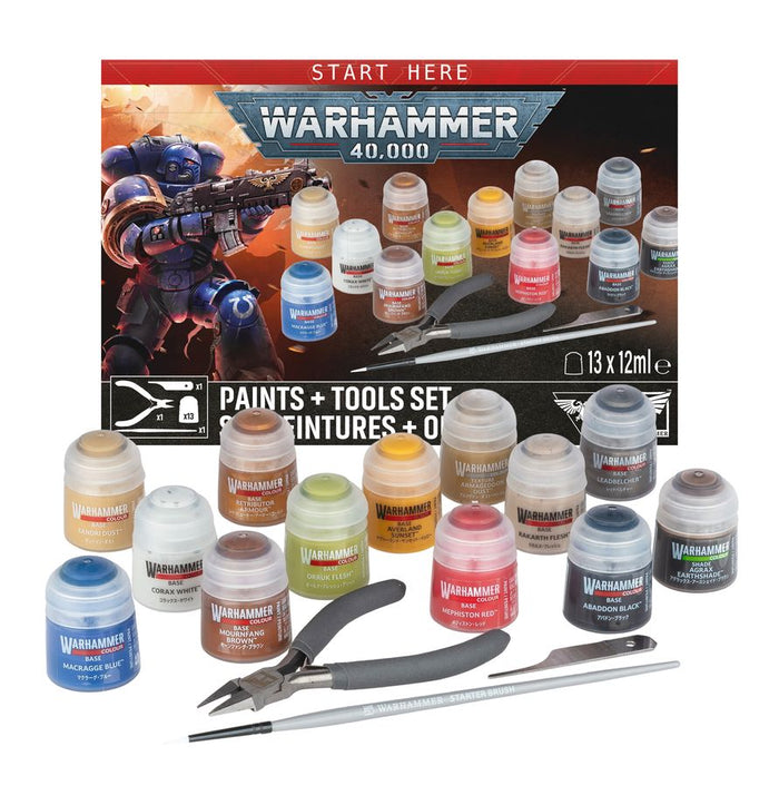 Warhammer 40,000: Paint + Tools set 60-12