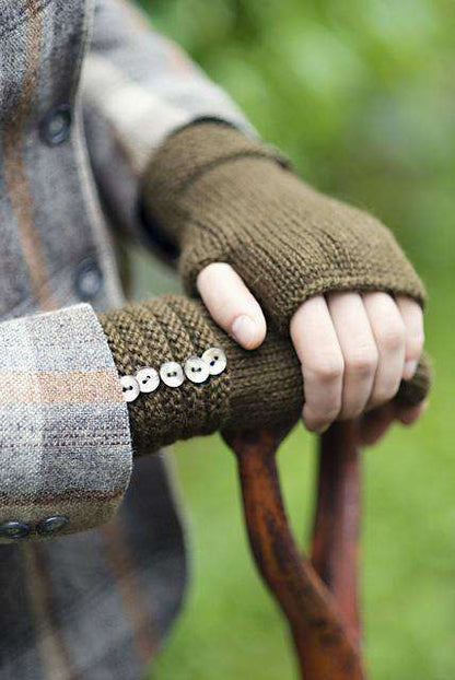 Welted Fingerless Gloves by Churchmouse Yarns and Teas-Patterns-Churchmouse Yarns-Alpaca Direct