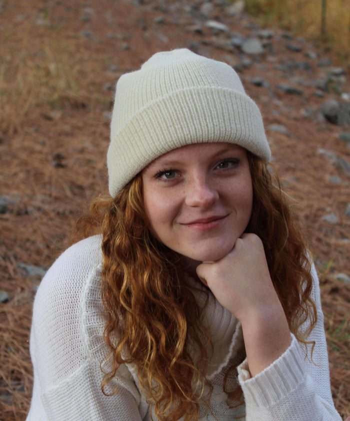 Women's Double Knit English Alpaca Hat-Apparel-Alpaca Direct-Alpaca Direct