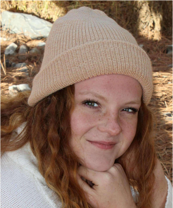 Women's Double Knit English Alpaca Hat-Apparel-Alpaca Direct-Alpaca Direct