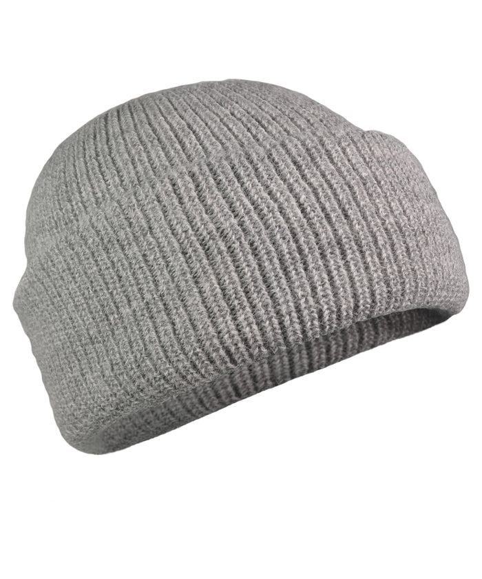 Women's Double Knit English Alpaca Hat-Apparel-Alpaca Direct-Light Grey-Alpaca Direct