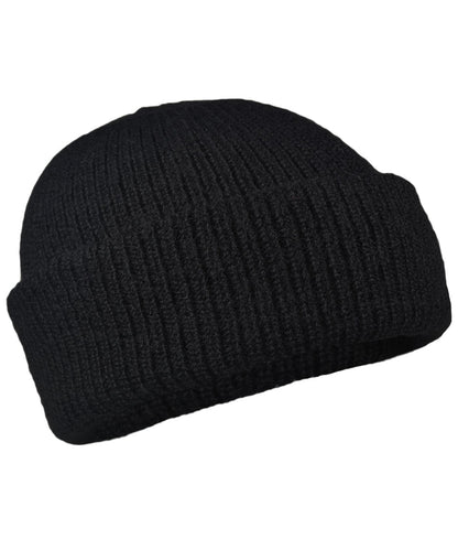 Women's Double Knit English Alpaca Hat-Apparel-Alpaca Direct-Black-Alpaca Direct
