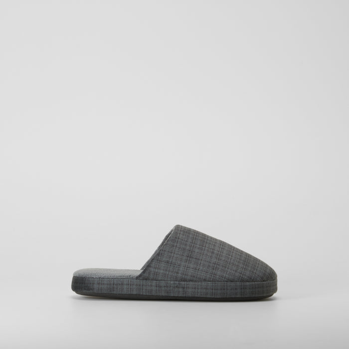 Zapatilla de casa destalonada textura gris OLYNE