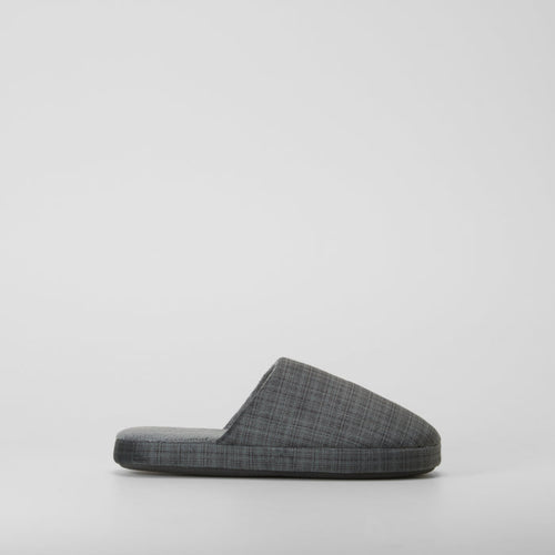Zapatilla de casa destalonada textura gris OLYNE