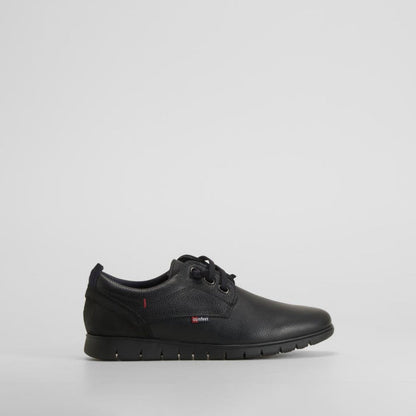 Zapato elástico piel negro COMFEET
