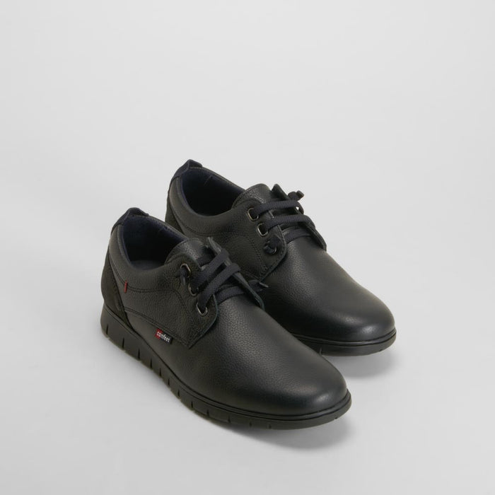 Zapato elástico piel negro COMFEET