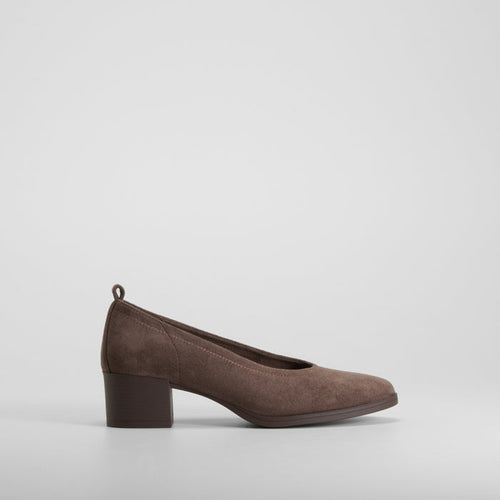 Zapato tacón elegante marrón PICCOLA PIU